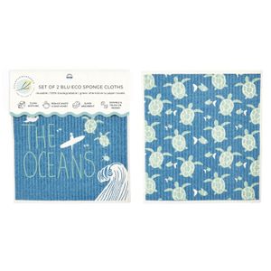 Save The Oceans blu Eco Sponge Cloths (Set of 2) 5