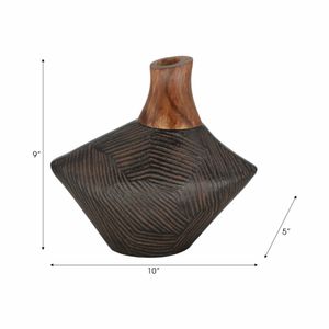 WARRENDALE BROWN VASE 9 (IN) 10