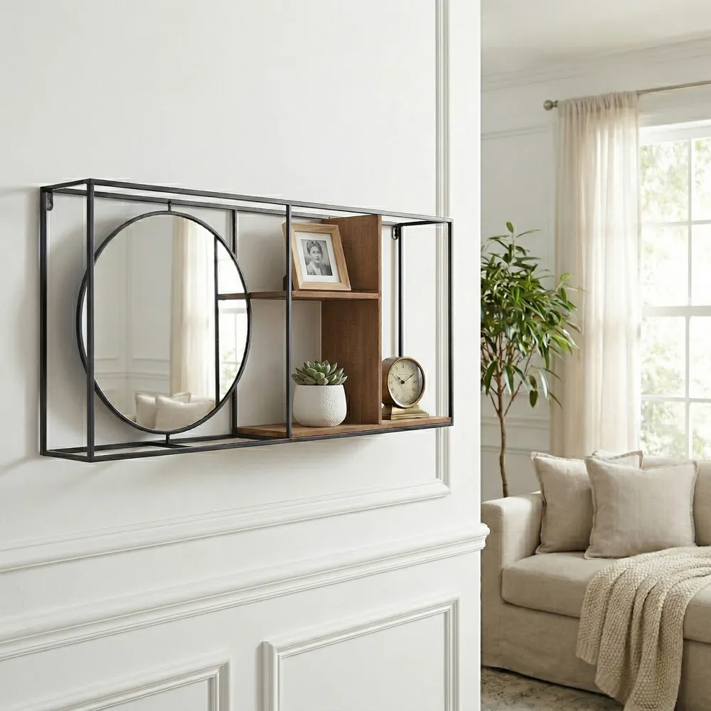 RAYMONDWELL BROWN WALL SHELF 16 (IN)