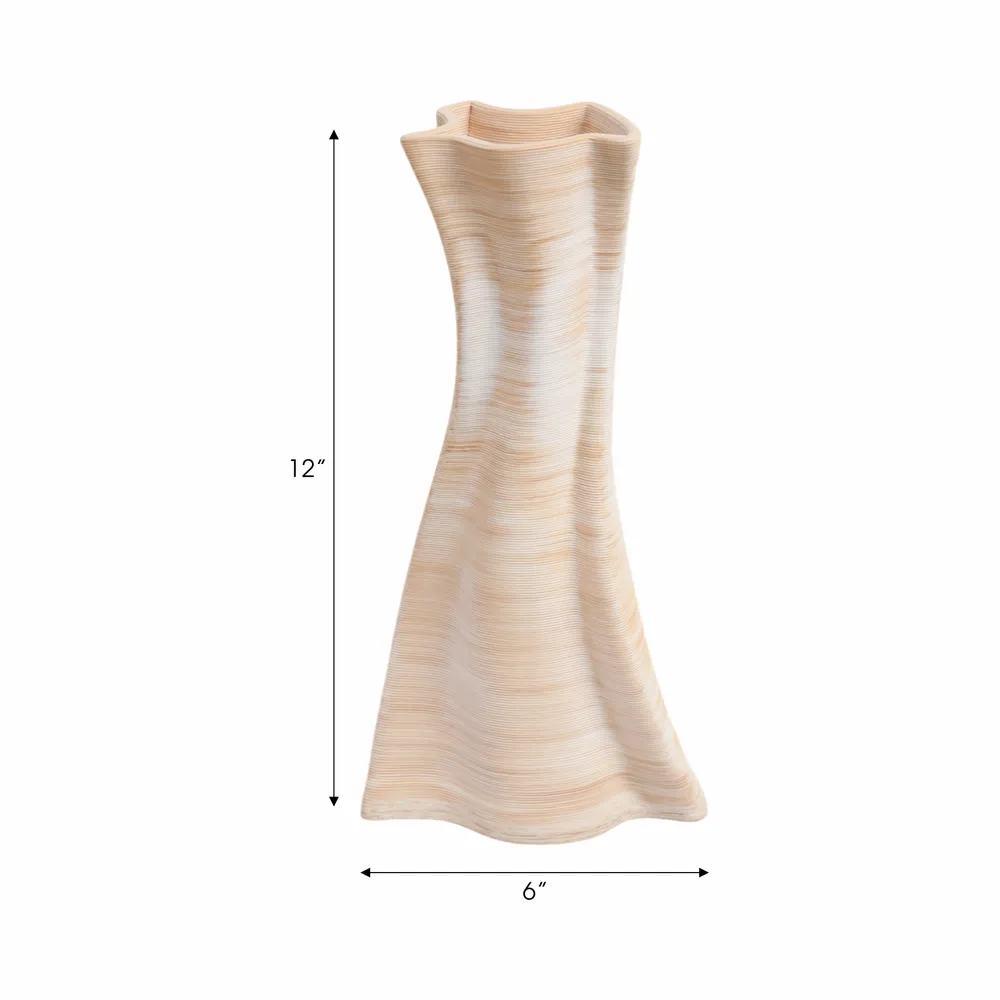 BRAEMORE TAN VASE 12 (IN)
