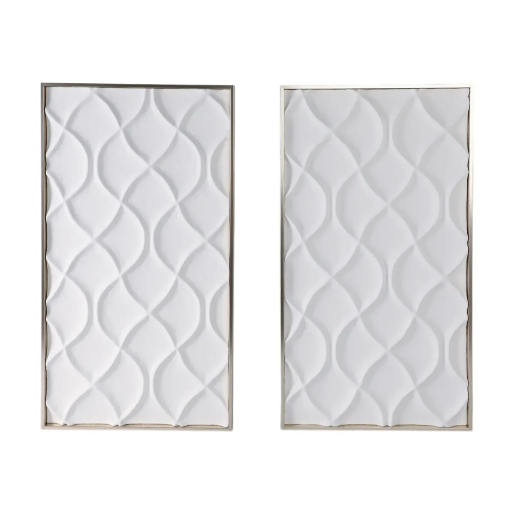 HAWLEYHAM SET OF 2 WHITE ART 40 (IN)