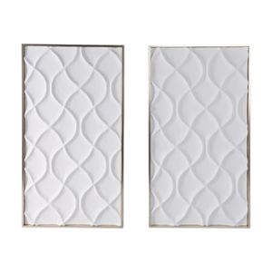 HAWLEYHAM SET OF 2 WHITE ART 40 (IN) 1