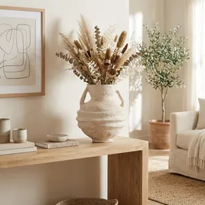 FERRIS WHITE VASE 15 (IN) 12