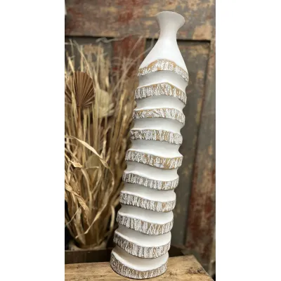 Tall Lava Rock Vase 30in