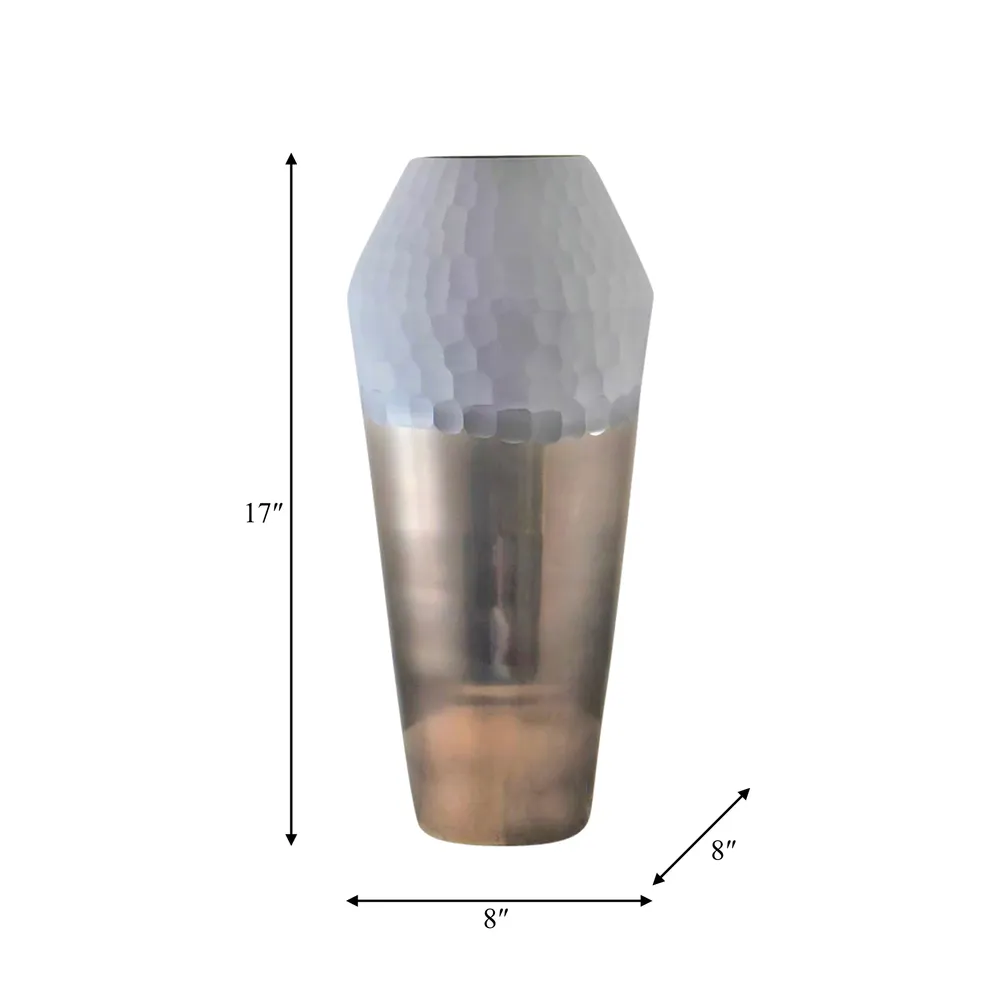 DAYTONSHAW BRONZE GLASS VASE 17 (IN)