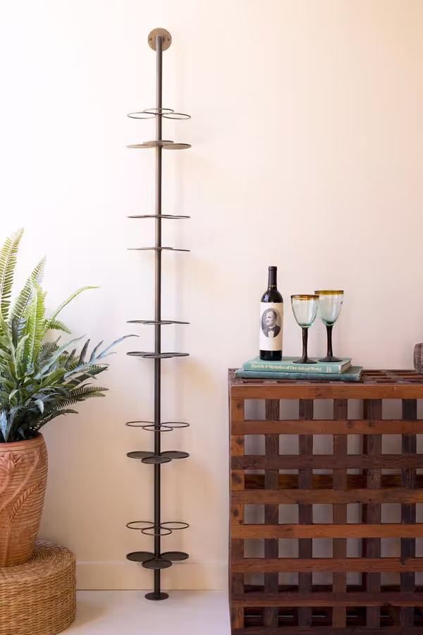 Metal Wall Wine Rack