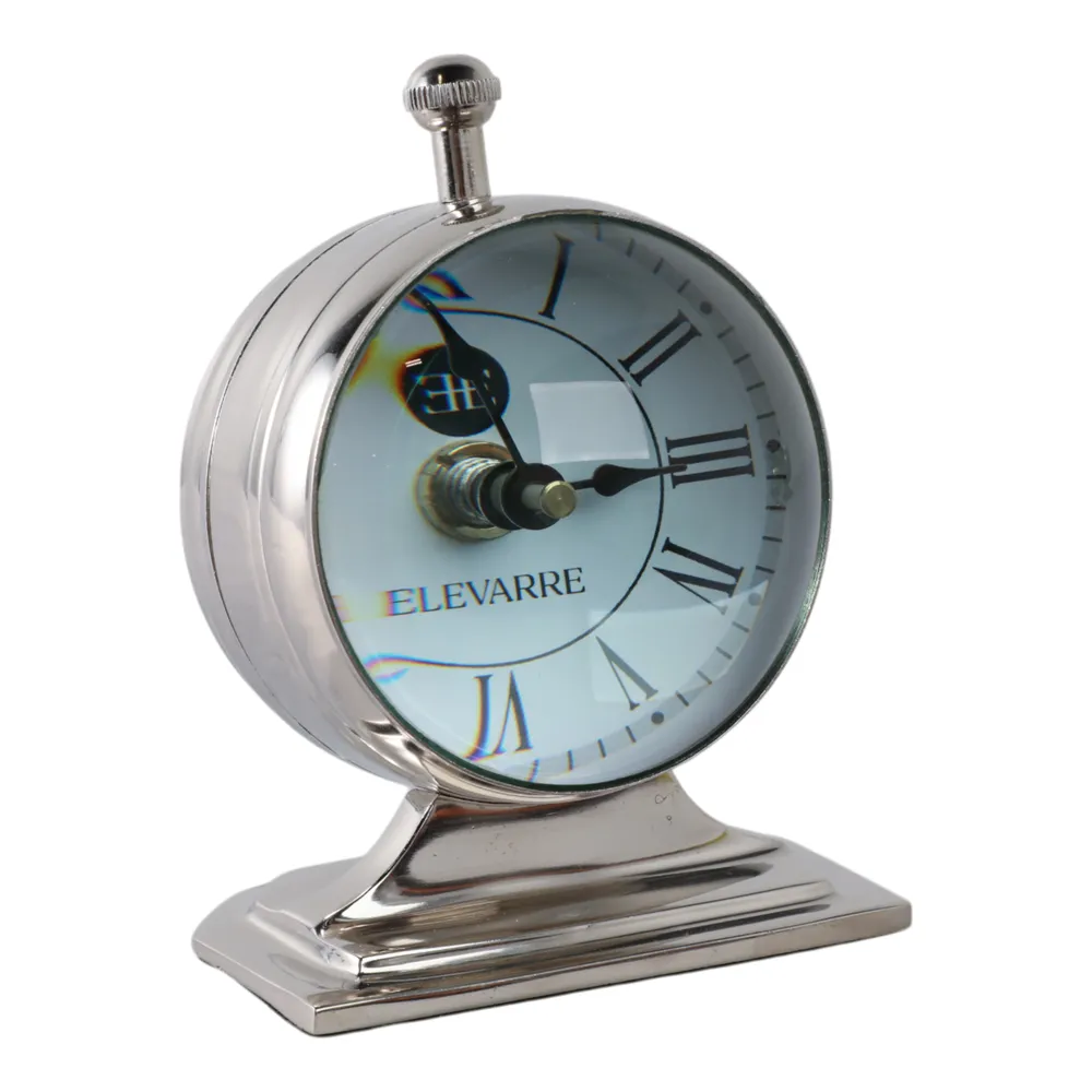 AXELFORD SILVER CLOCK 7 (IN)