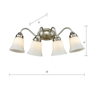 Califon 23'' Wide 4-Light Vanity Light - Brushed Nickel