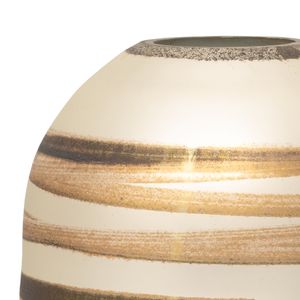 CARLTONLAND GOLD GLASS VASE 14 (IN) 6