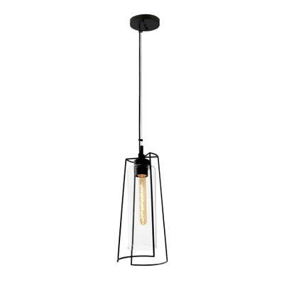 Cere 6.75″ Wide Outdoor Pendant - Matte Black
