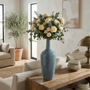 HENLEYSHAW TEAL VASE 25 (IN) 13
