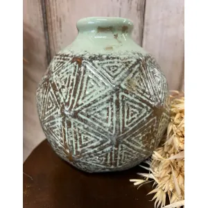 Orb Shaped Vase 6.5x6.5in 1