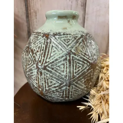 Orb Shaped Vase 6.5x6.5in