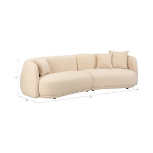 CHAPINGATE IVORY SOFA 117 (IN) 10