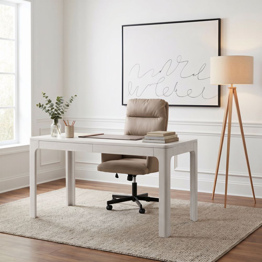 Suna Desk Whitewashed