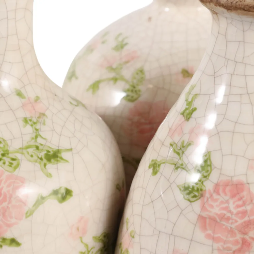 DAMIENLEY SET OF 3 PINK VASES 6 (IN)