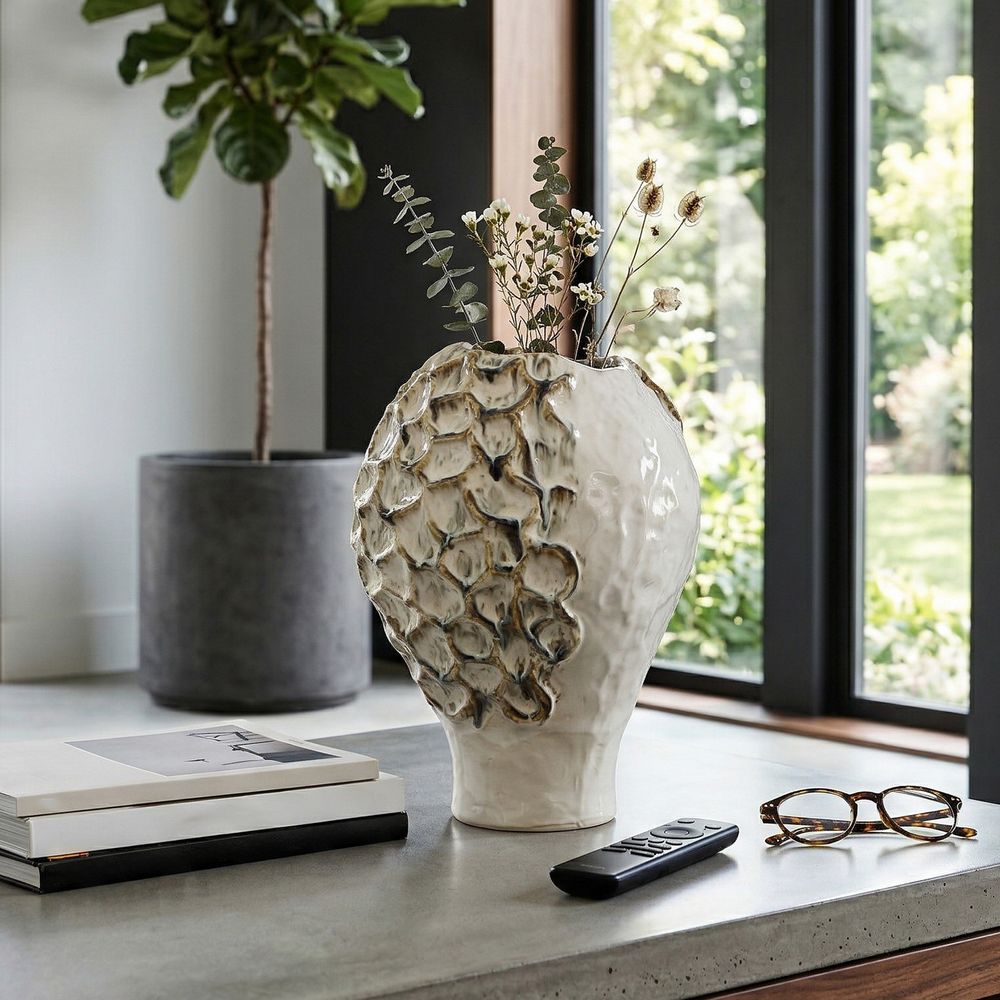 TRUEOAK IVORY VASE 14 (IN)