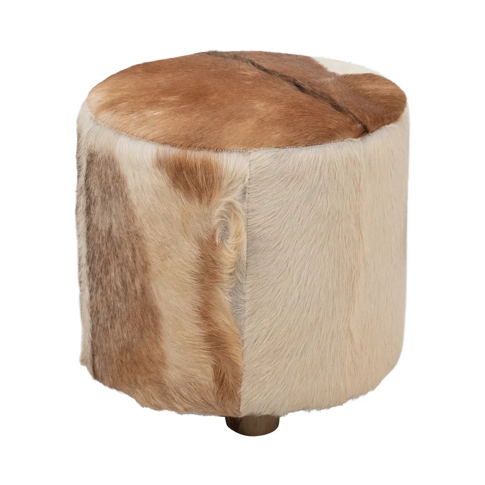 ELMONTHAVEN IVORY OTTOMAN 18 (IN)
