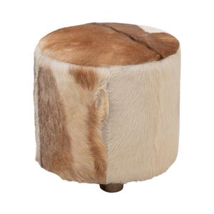 ELMONTHAVEN IVORY OTTOMAN 18 (IN) 4