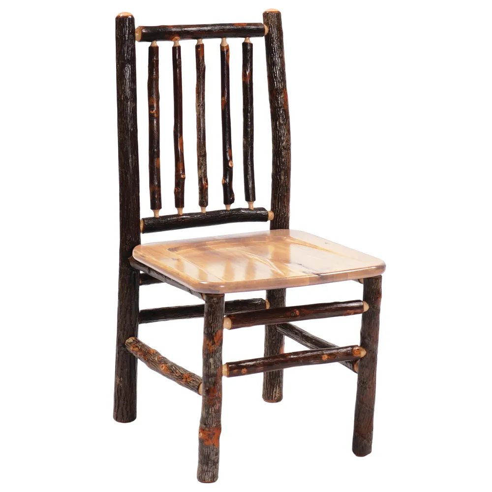 Hickory Spoke Back Side Chair - Natural Hickory Seat
