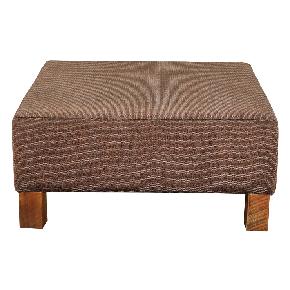 Upholstered Coffee Table - Barnwood Leg - Customer Fabric