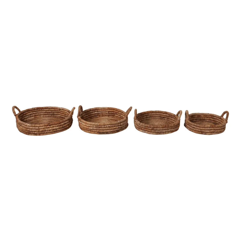 RIPLEYMORE SET OF 4 TAN TRAY 9 (IN)