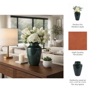 FORBESBEACH BLUE VASE 14 (IN) 10