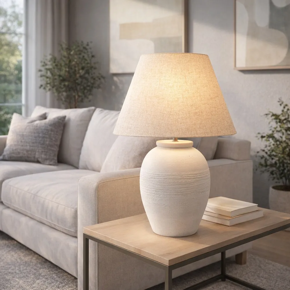 DARRENWAY WHITE LAMP 27 (IN)