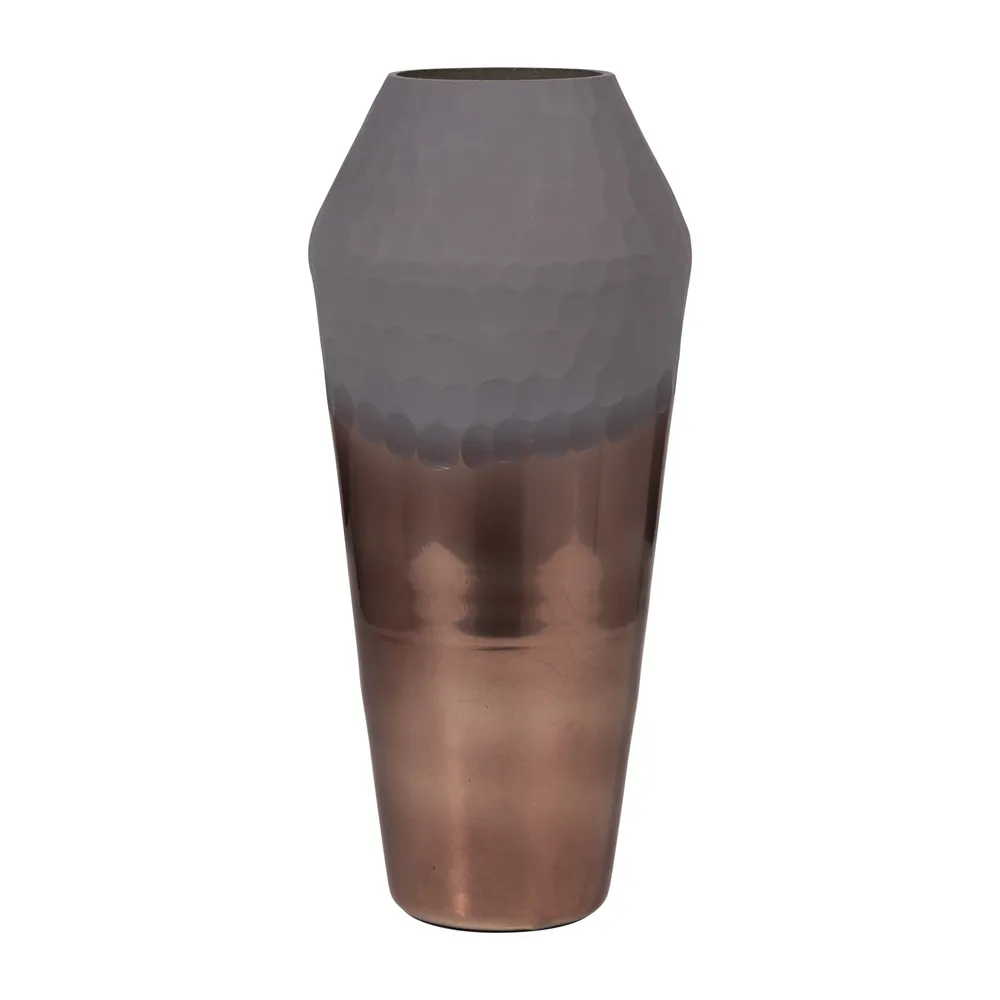 DAYTONSHAW BRONZE GLASS VASE 17 (IN)