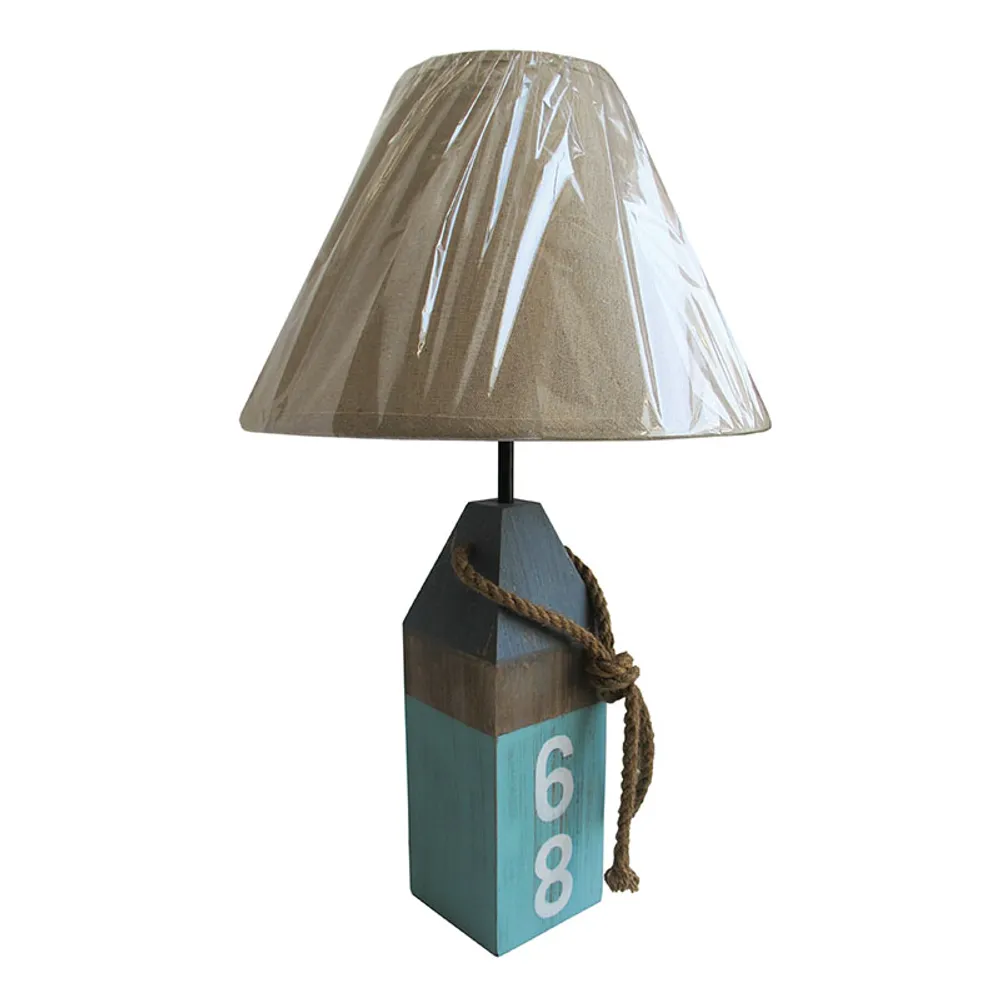 19-1/2" AQUA/BLUE BUOY TABLE LAMP