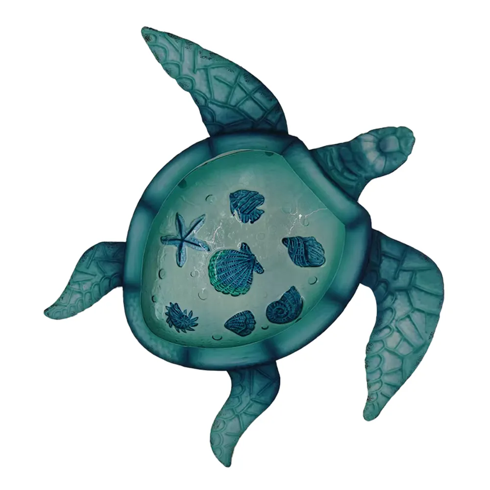 20" TURTLE PLAQUE W/GLASS INLAY