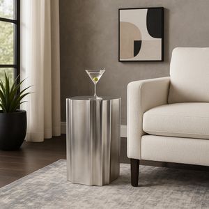 HOUSTONGROVE SILVER TABLE 22 (IN) 12