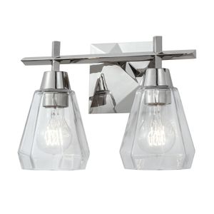 Arctic 12.4'' Wide 2-Light Vanity Light - Polished Nickel 1