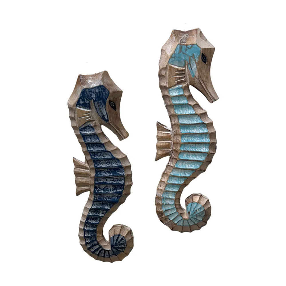 16" SEAHORSE 2-ASST WALL DECOR