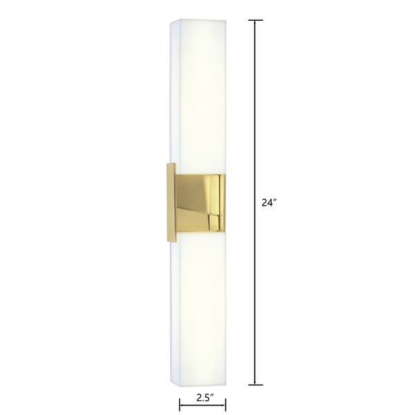 Artemis 24'' High Integrated LED Sconce - Satin Brass