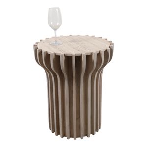 INGRIDBEACH WHITE TABLE 25 (IN) 9