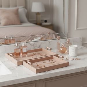 NELSONGATE SET OF 2 TAN TRAY 3 (IN) 11