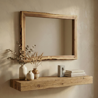 Heartland Walnut Live Edge Mirror - 32W x 36H - with Glass