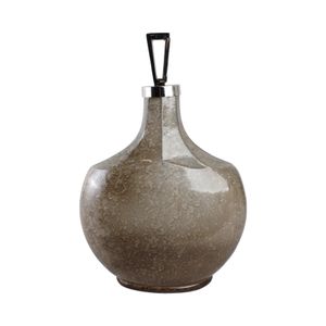 TATUMMORE WHITE GLASS VASE 20 (IN) 1