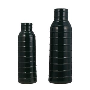 CER, 17"H TRIBAL VASE, FOREST GREEN 9