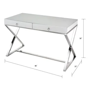 Super White Desk 2