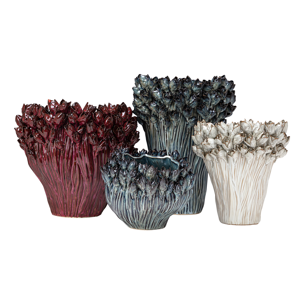Arlen Azure Short Vase 7