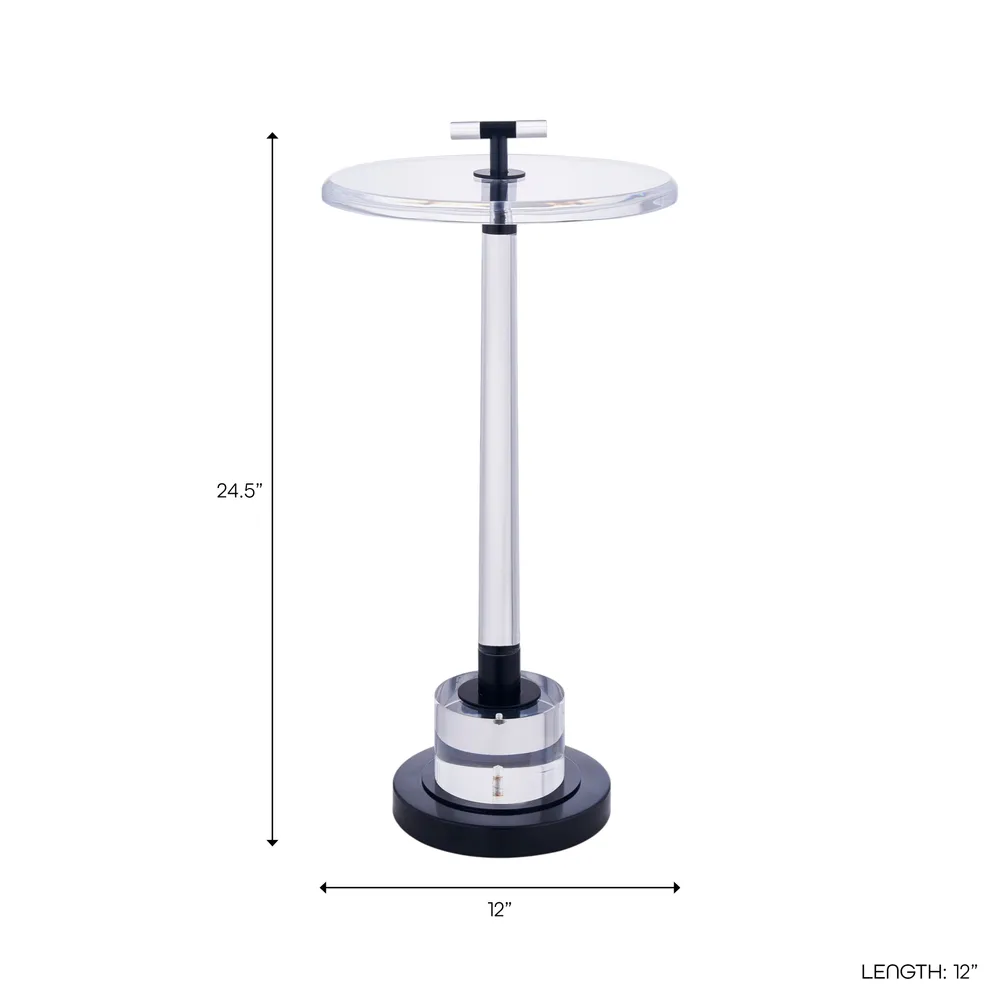 DUFFYGROVE CLEAR TABLE 25 (IN)