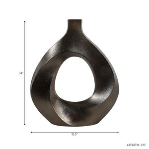 GRANGERROSE BRONZE VASE 14 (IN) 9