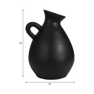 WESTONCLIFF BLACK VASE 18 (IN) 9
