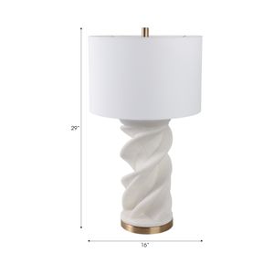 HAYFIELDMORE WHITE LAMP 30 (IN) 7
