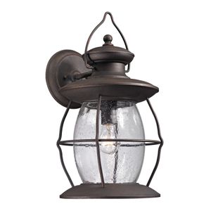 Village Lantern 18'' High 1-Light Outdoor Sconce - Weathered Charcoal 1