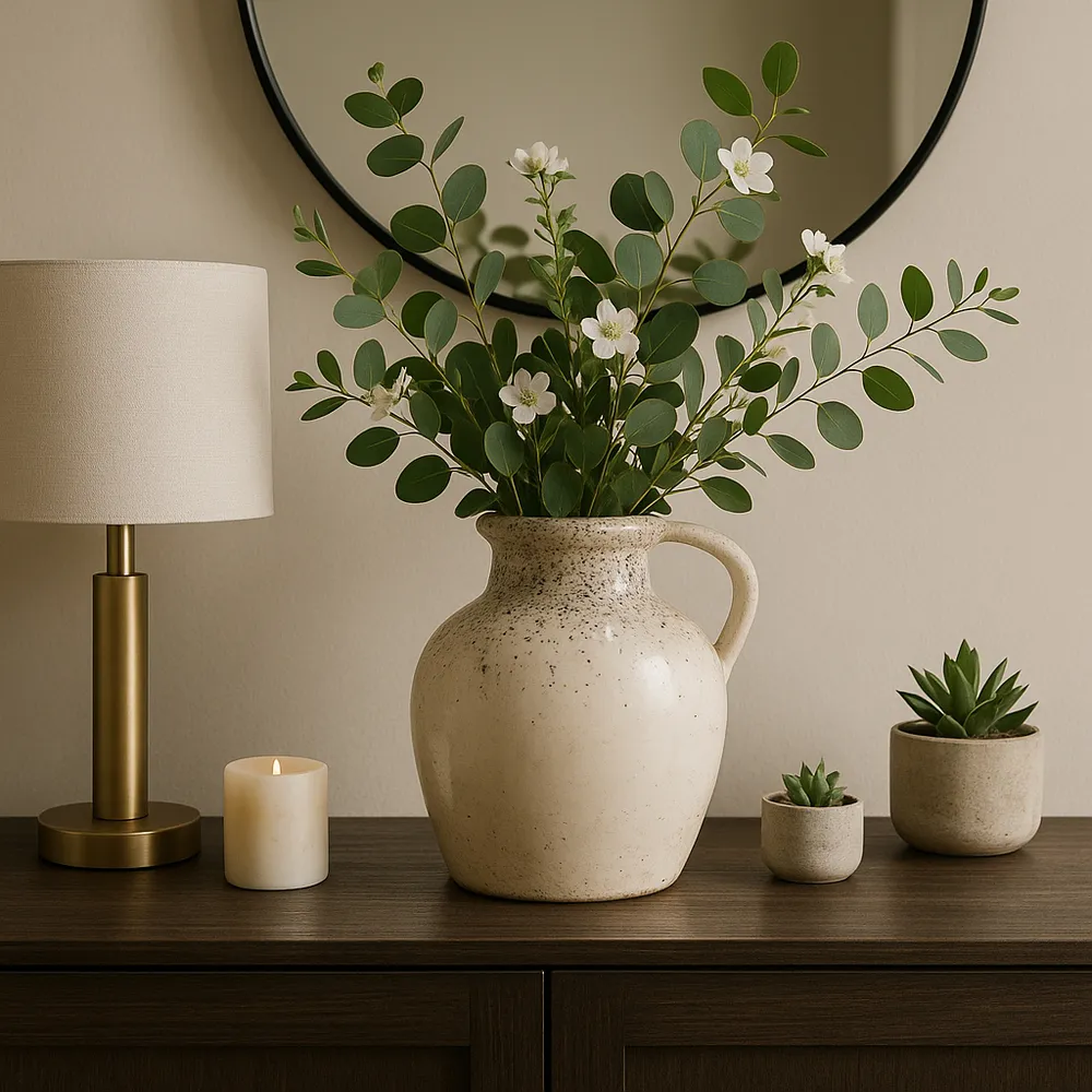 MAXWELLROSE IVORY VASE 13 (IN)