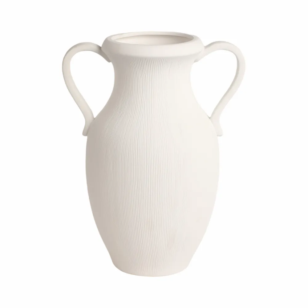GARTONSHAW WHITE VASE 15 (IN)