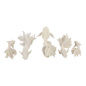 ELLEN SET OF 5 WHITE WALL SCULPTURES 17 (IN) 1
